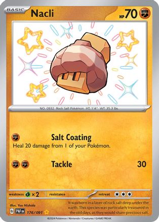 Image of Nacli 176/091  - Holofoil SV Paldean Fates - Shiny Rare
