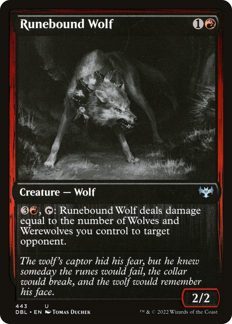 Image of Runebound Wolf (DBL-443) - Innistrad: Double Feature Foil