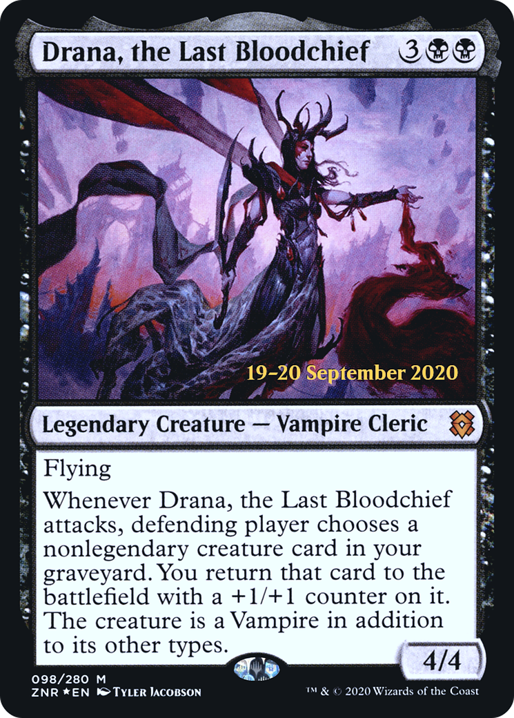 Image of Drana, the Last Bloodchief (PRE-098) - Zendikar Rising Promos Foil