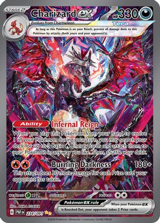 Image of Charizard ex 234/091  - Holofoil SV Paldean Fates - Special Illustration Rare