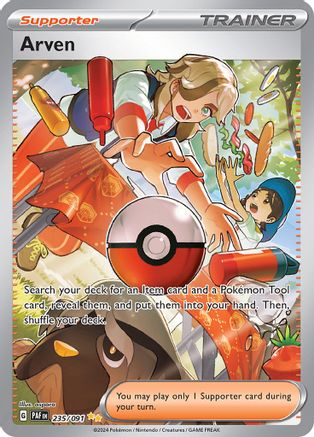 Image of Arven 235/091  - Holofoil SV Paldean Fates - Special Illustration Rare