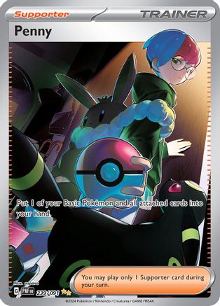 Image of Penny 239/091  - Holofoil SV Paldean Fates - Special Illustration Rare