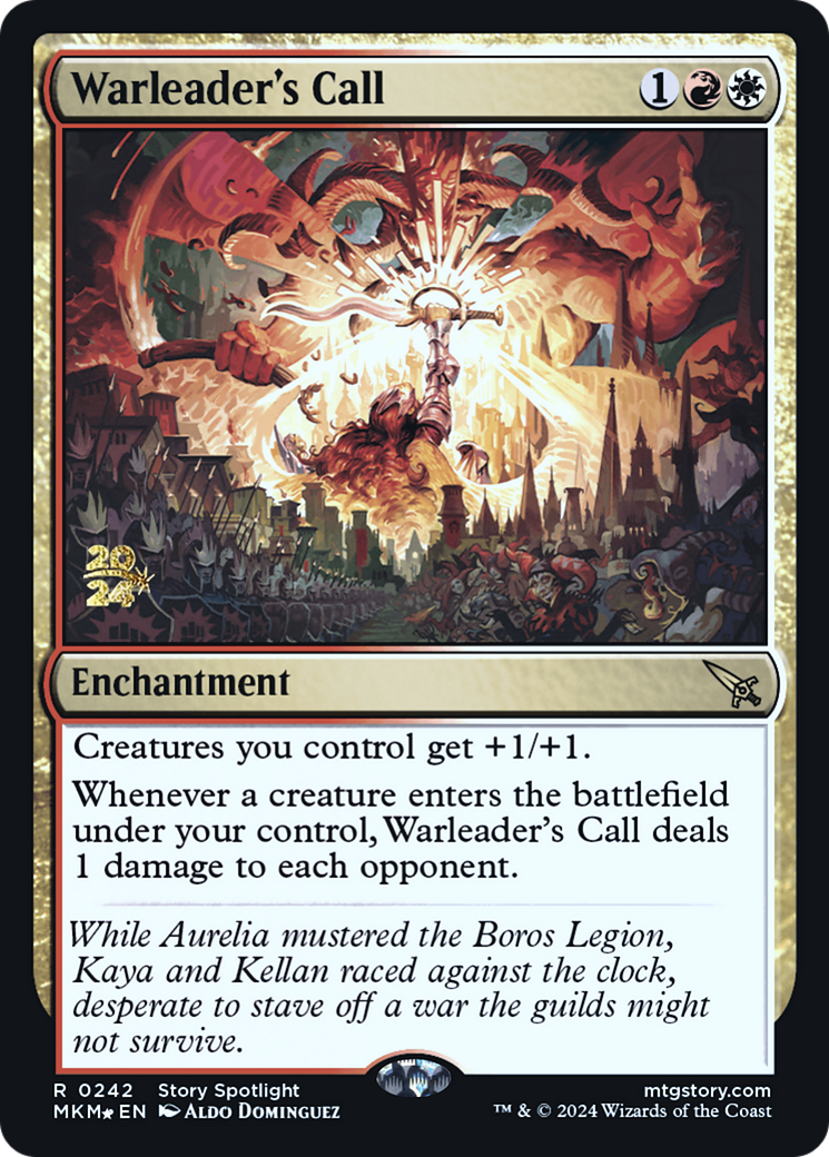 Image of Warleader's Call (PRE-242) - Murders at Karlov Manor Promos Foil