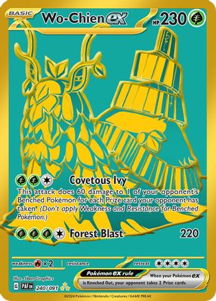 Image of Wo-Chien ex 240/091  - Holofoil SV Paldean Fates - Hyper Rare
