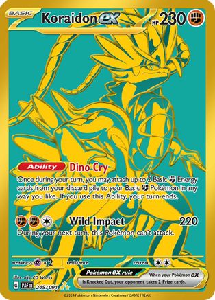Image of Koraidon ex 245/091  - Holofoil SV Paldean Fates - Hyper Rare