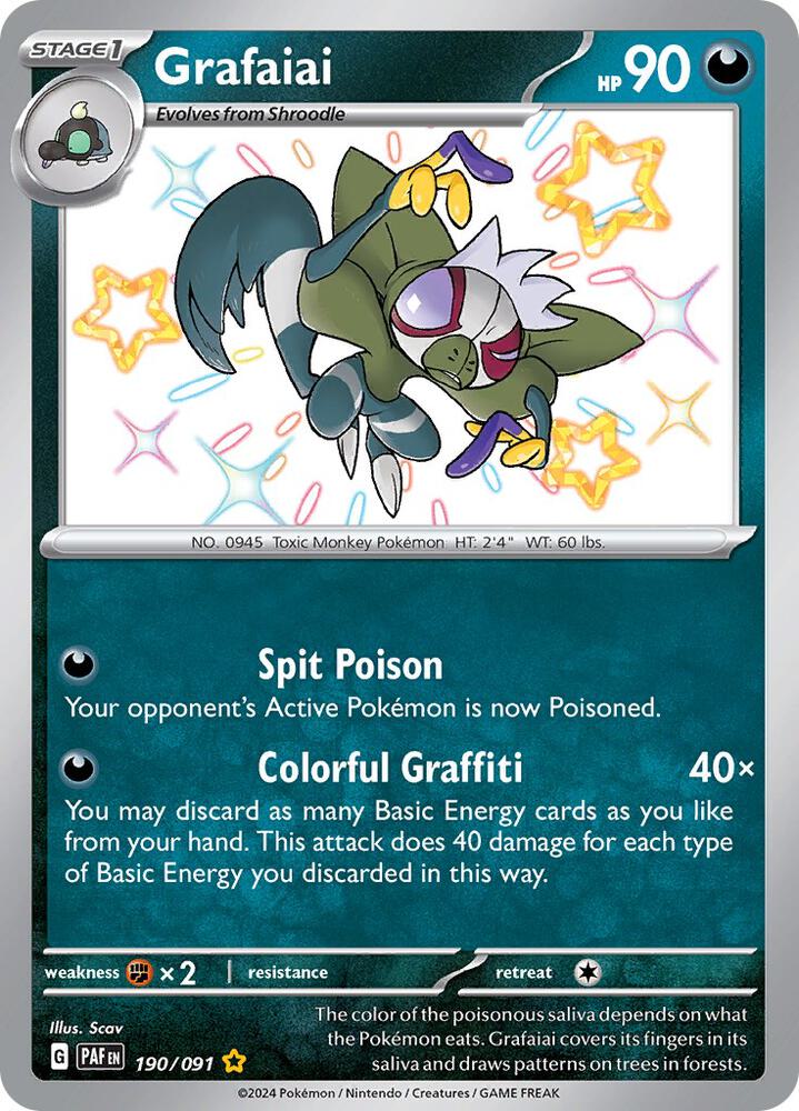 Pokemon Grafaiai - SV: Paldean Fates (PAF) NM