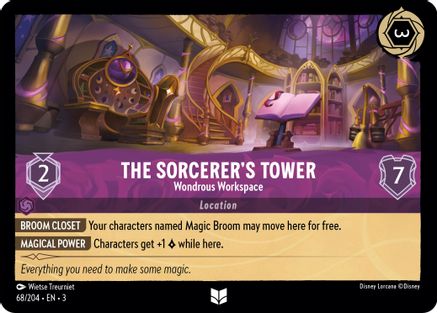 Image of The Sorcerer's Tower - Wondrous Workspace (68/204) - Into the Inklands Cold Foil