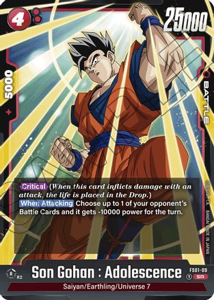 Image of Son Gohan : Adolescence (FS01-09) - Starter Deck 1 Son Goku Holofoil