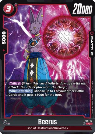 Image of Beerus (FS01-12) - Starter Deck 1 Son Goku