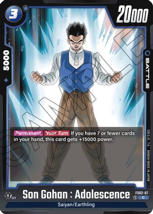Image of Son Gohan : Adolescence (FS02-07) - Starter Deck 2 Vegeta