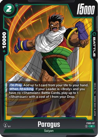 Image of Paragus - FS03-07 (FS03-07) - Starter Deck 3 Broly