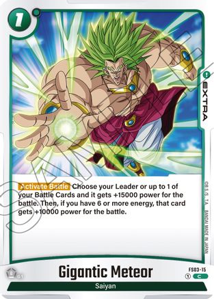 Image of Gigantic Meteor (FS03-15) - Starter Deck 3 Broly