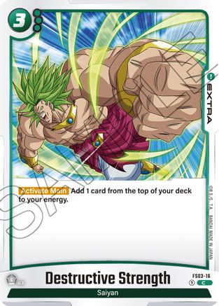 Image of Destructive Strength (FS03-16) - Starter Deck 3 Broly