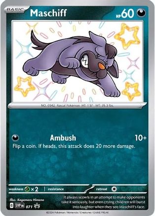 Image of Maschiff 071  - Holofoil SV Scarlet & Violet Promo Cards - Promo