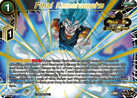 Image of Final Kamehameha (2023 World Championship Z-Extra Card Set) (SD23-04) - Tournament Promotion Cards Foil