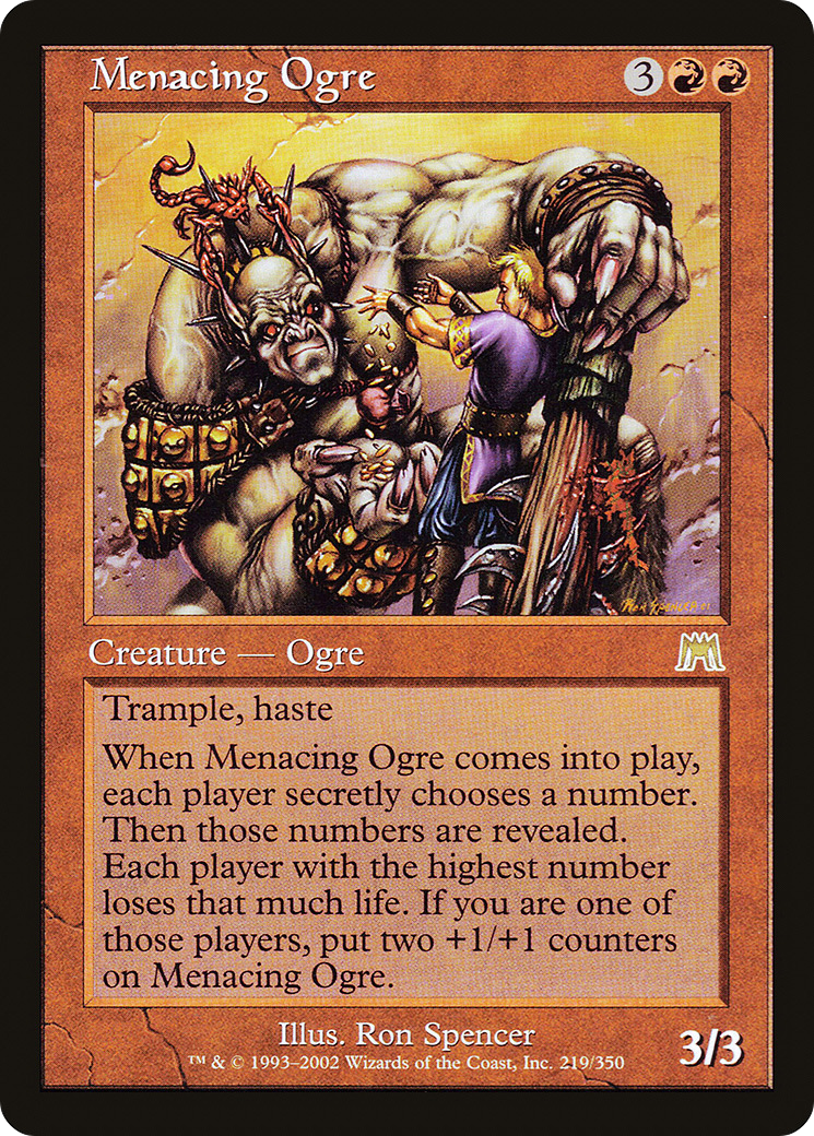 Image of Menacing Ogre (ONS-219) - Onslaught Foil