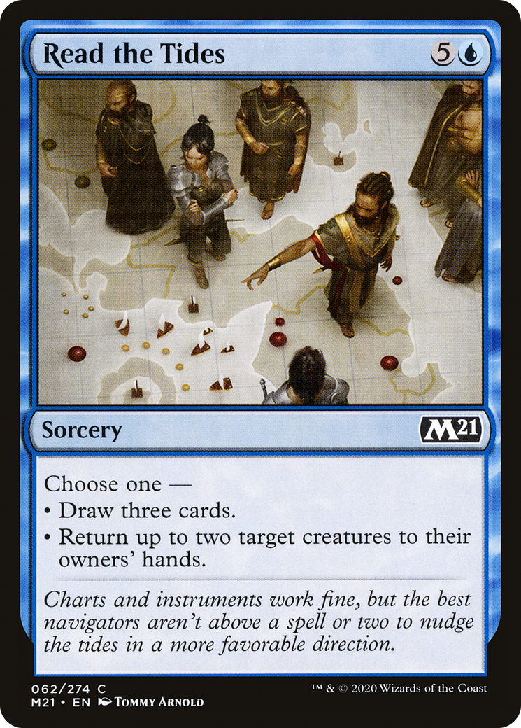 Image of Read the Tides (M21-062) - Core Set 2021 Foil
