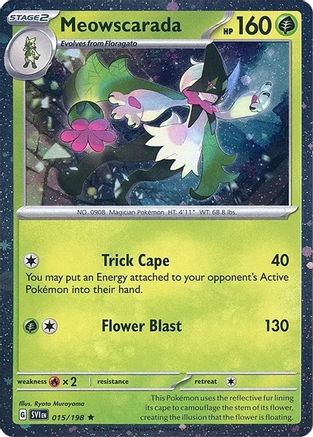 Image of Meowscarada (Cosmos Holo) 015/198  - Holofoil Miscellaneous Cards & Products - Rare