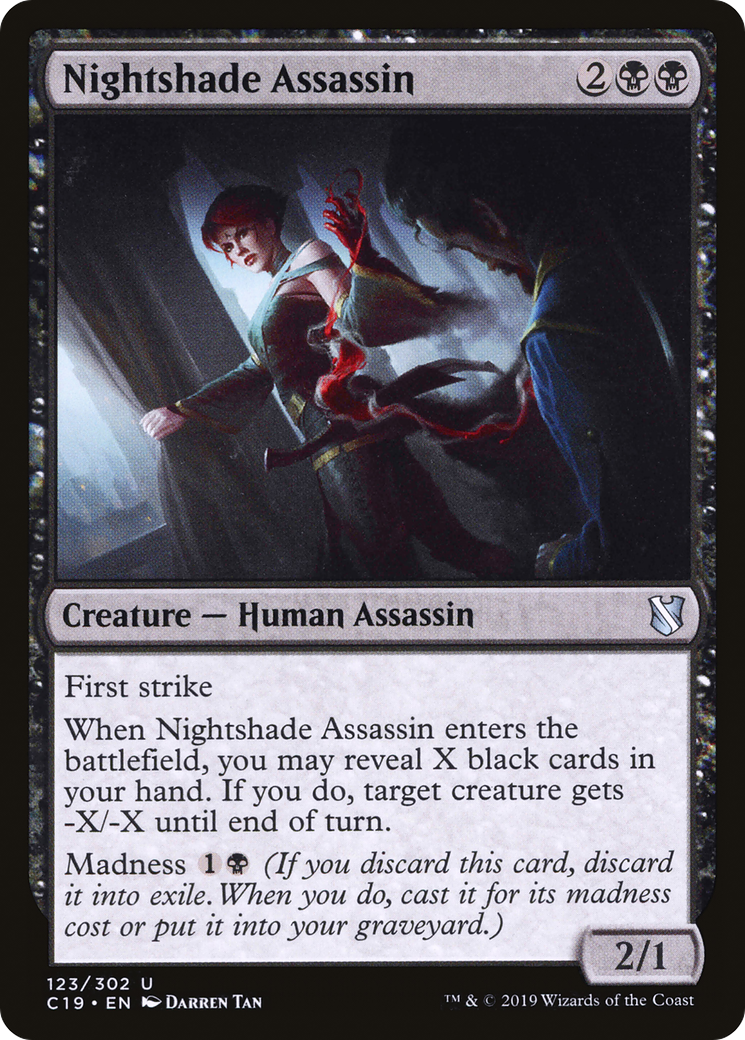 Image of Nightshade Assassin (C19-123) - Commander 2019