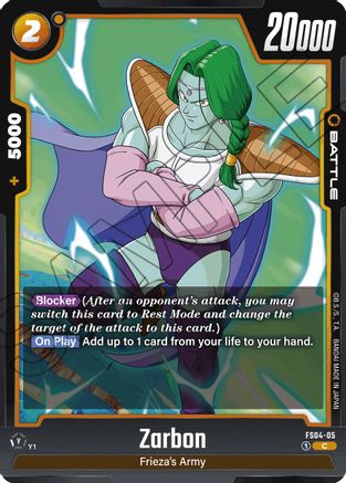 Image of Zarbon (FS04-05) - Starter Deck 4 Frieza