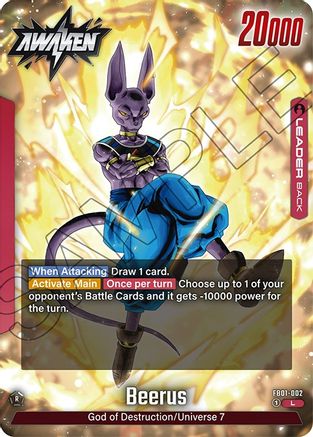 Image of Beerus - FB01-002 (FB01-002) - Awakened Pulse