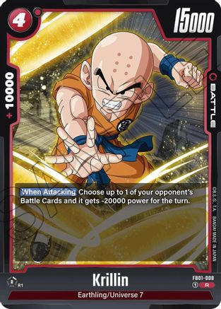 Image of Krillin - FB01-008 (FB01-008) - Awakened Pulse Holofoil