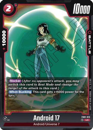 Image of Android 17 - FB01-013 (FB01-013) - Awakened Pulse
