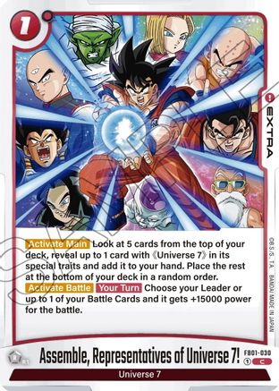 Image of Assemble, Representatives of Universe 7! (FB01-030) - Awakened Pulse