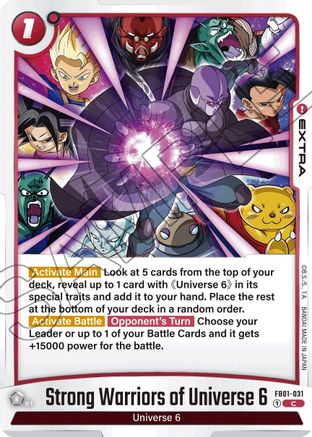 Image of Strong Warriors of Universe 6 (FB01-031) - Awakened Pulse