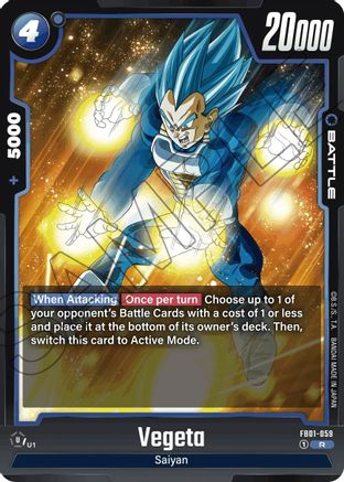 Image of Vegeta - FB01-059 (FB01-059) - Awakened Pulse Holofoil