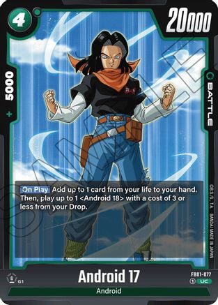 Image of Android 17 - FB01-077 (FB01-077) - Awakened Pulse
