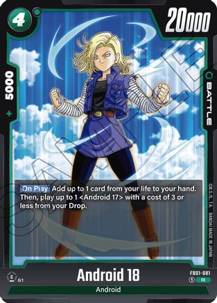 Image of Android 18 - FB01-081 (FB01-081) - Awakened Pulse Holofoil