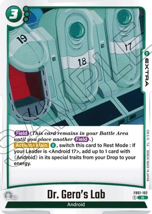 Image of Dr. Gero's Lab (FB01-102) - Awakened Pulse Holofoil