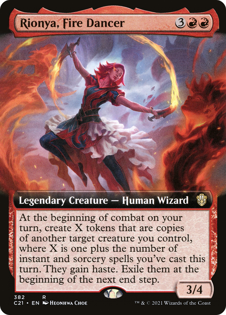 Image of Rionya, Fire Dancer (Extended Art) (C21-382) - Commander 2021: (Extended Art)