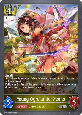 Image of Young Ogrehunter Momo - P07EN (Foil) (BP03-P07EN) - BP03 Flame of Laevateinn
