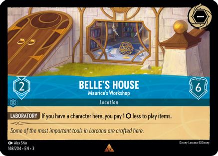 Image of Belle's House - Maurice's Workshop (168/204) - Into the Inklands Cold Foil
