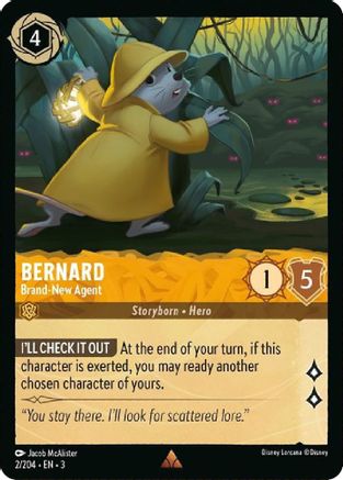 Image of Bernard - Brand-New Agent (2/204) - Into the Inklands Cold Foil