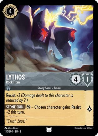 Image of Lythos - Rock Titan (180/204) - Into the Inklands Cold Foil