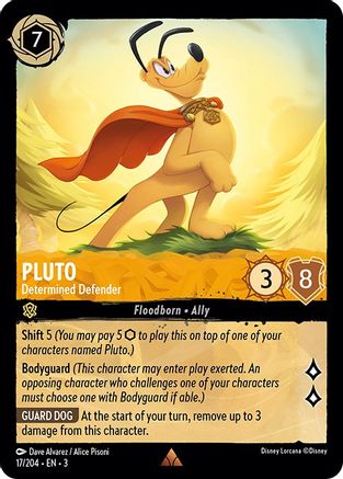 Image of Pluto - Determined Defender (17/204) - Into the Inklands
