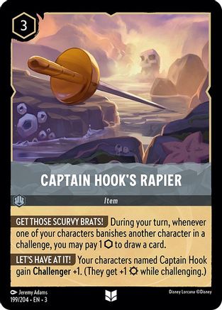 Image of Captain Hook's Rapier (199/204) - Into the Inklands