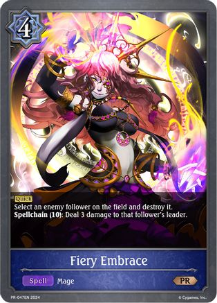 Image of Fiery Embrace (PR-047EN) - Shadowverse Evolve Promo Cards