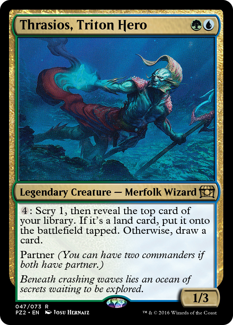 Image of Thrasios, Triton Hero (PZ2-047) - Treasure Chest Foil