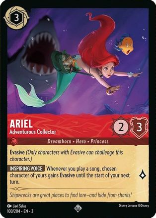 Image of Ariel - Adventurous Collector (103/204) - Into the Inklands Cold Foil