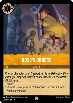 Image of Boss's Orders (25/204) - Into the Inklands
