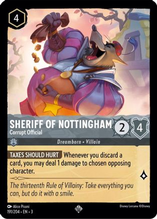 Image of Sheriff of Nottingham - Corrupt Official (191/204) - Into the Inklands