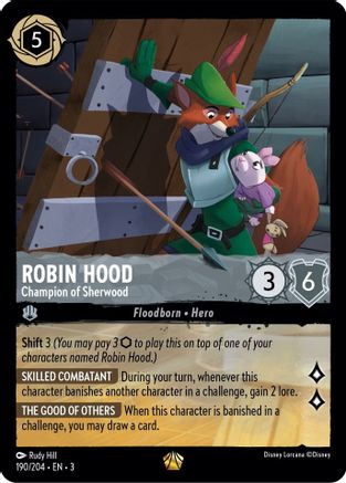 Image of Robin Hood - Champion of Sherwood (190/204) - Into the Inklands Cold Foil