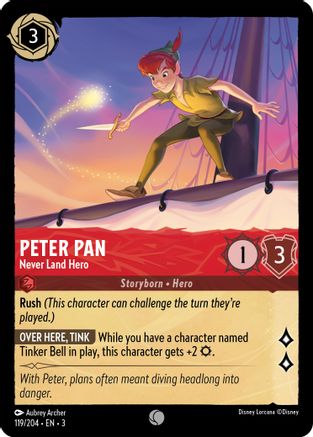 Image of Peter Pan - Never Land Hero (119/204) - Into the Inklands Cold Foil