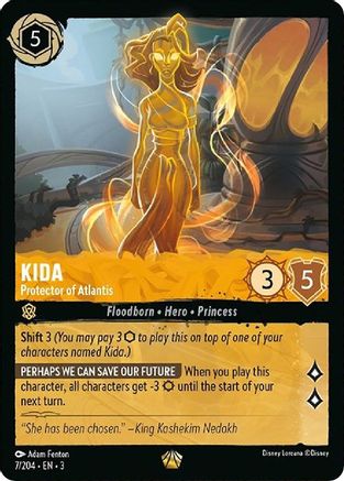 Image of Kida - Protector of Atlantis (7/204) - Into the Inklands Cold Foil
