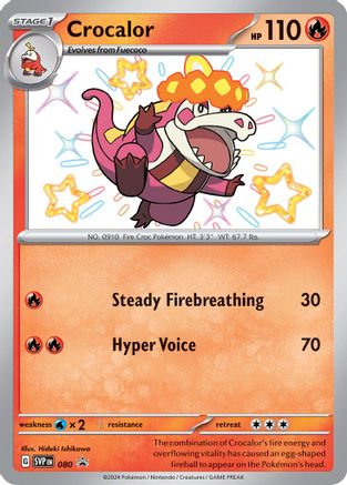 Image of Crocalor 080  - Holofoil SV Scarlet & Violet Promo Cards - Promo