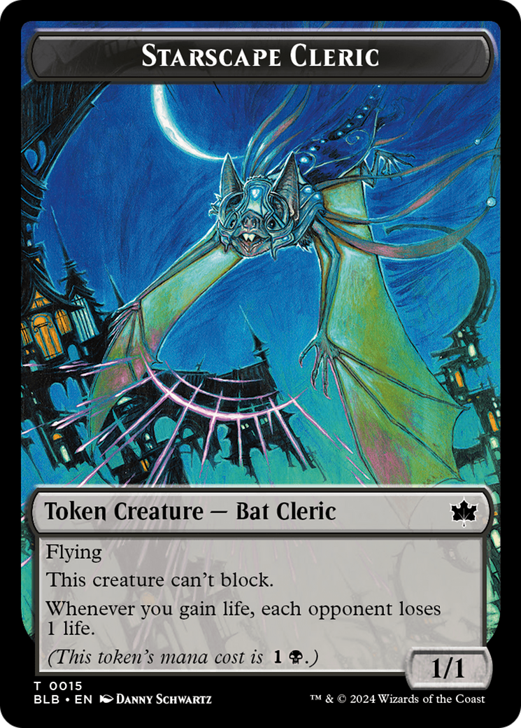 Image of Starscape Cleric Token (BLB-015) - Bloomburrow Tokens